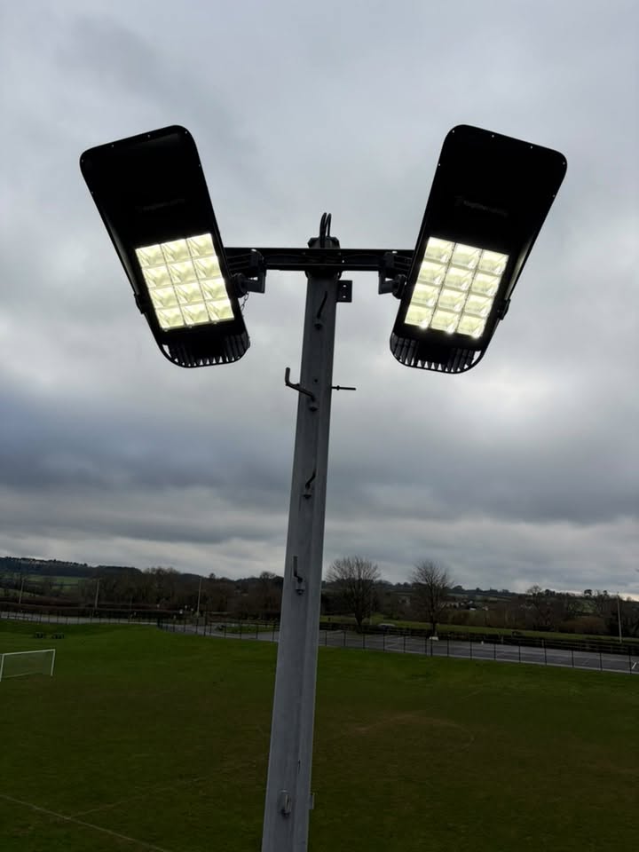 Replaced LED floodlights at full output